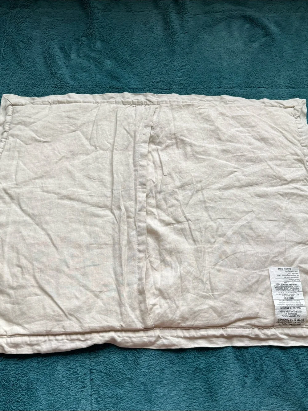 Quince European Linen Dream Standard Sham 20”x26” Beige Sand Coastal Minimalist